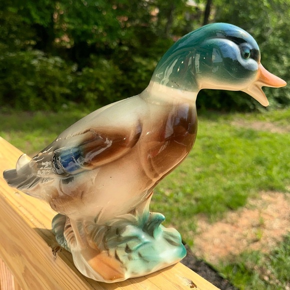 Vintage Royal Copley ceramic mallard duck figurine - Picture 5 of 10
